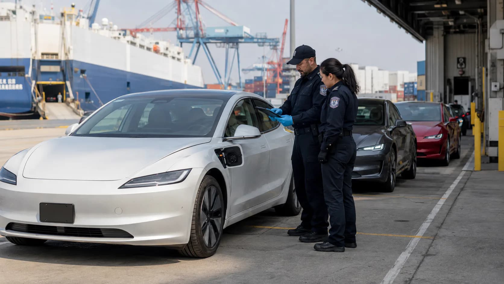 auto elettriche cinesi: immagine del prodotto per la classificazione doganale