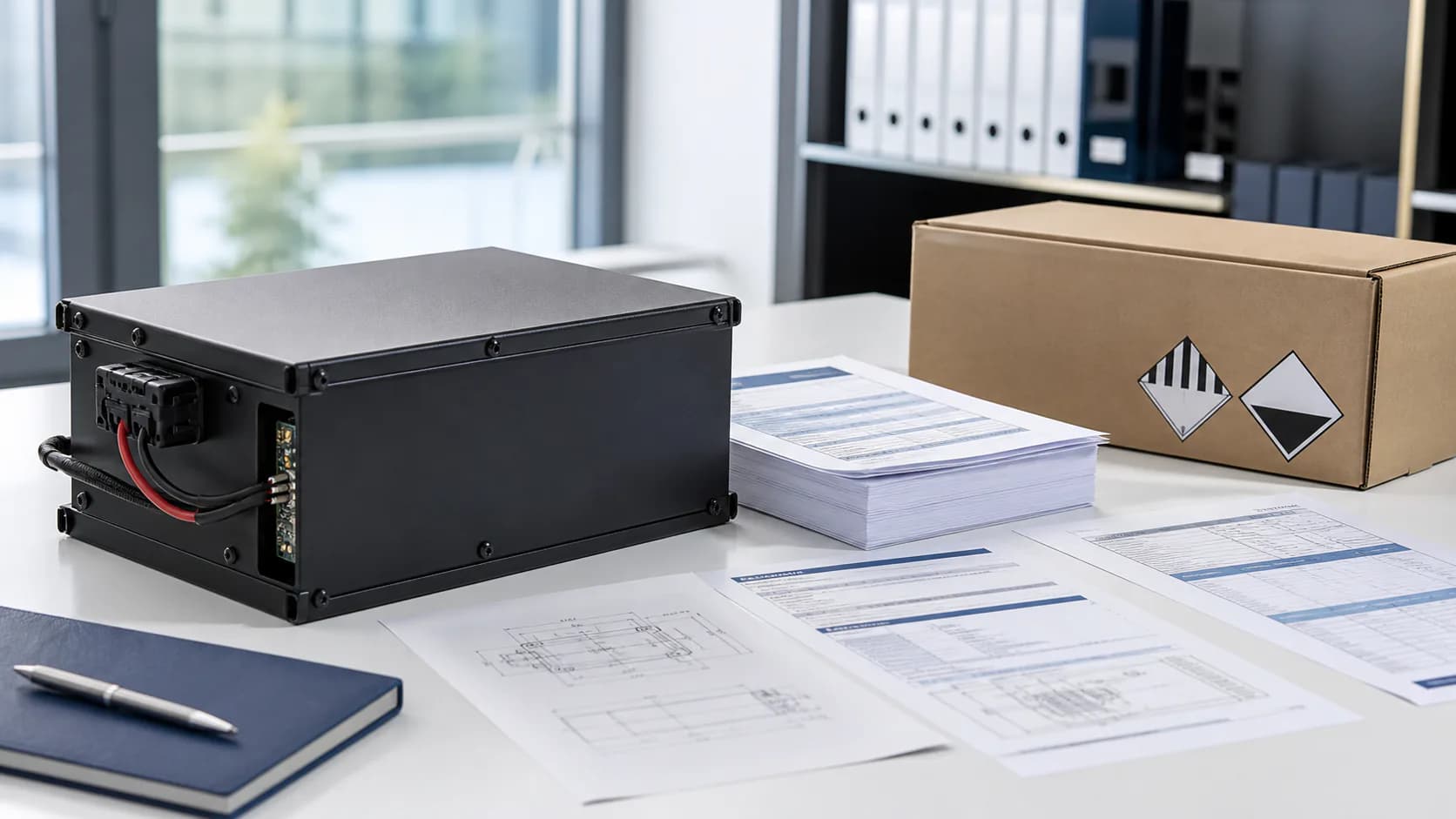 pacco batterie agli ioni di litio: immagine del prodotto per la classificazione doganale