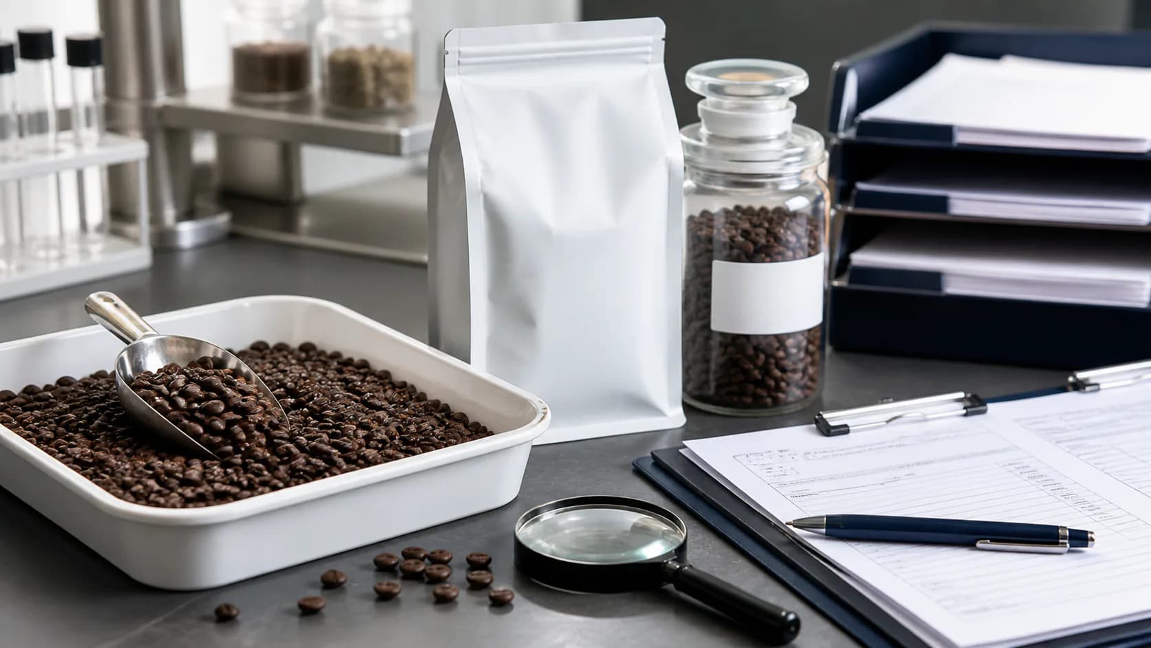 caffè Robusta torrefatto: immagine del prodotto per la classificazione doganale