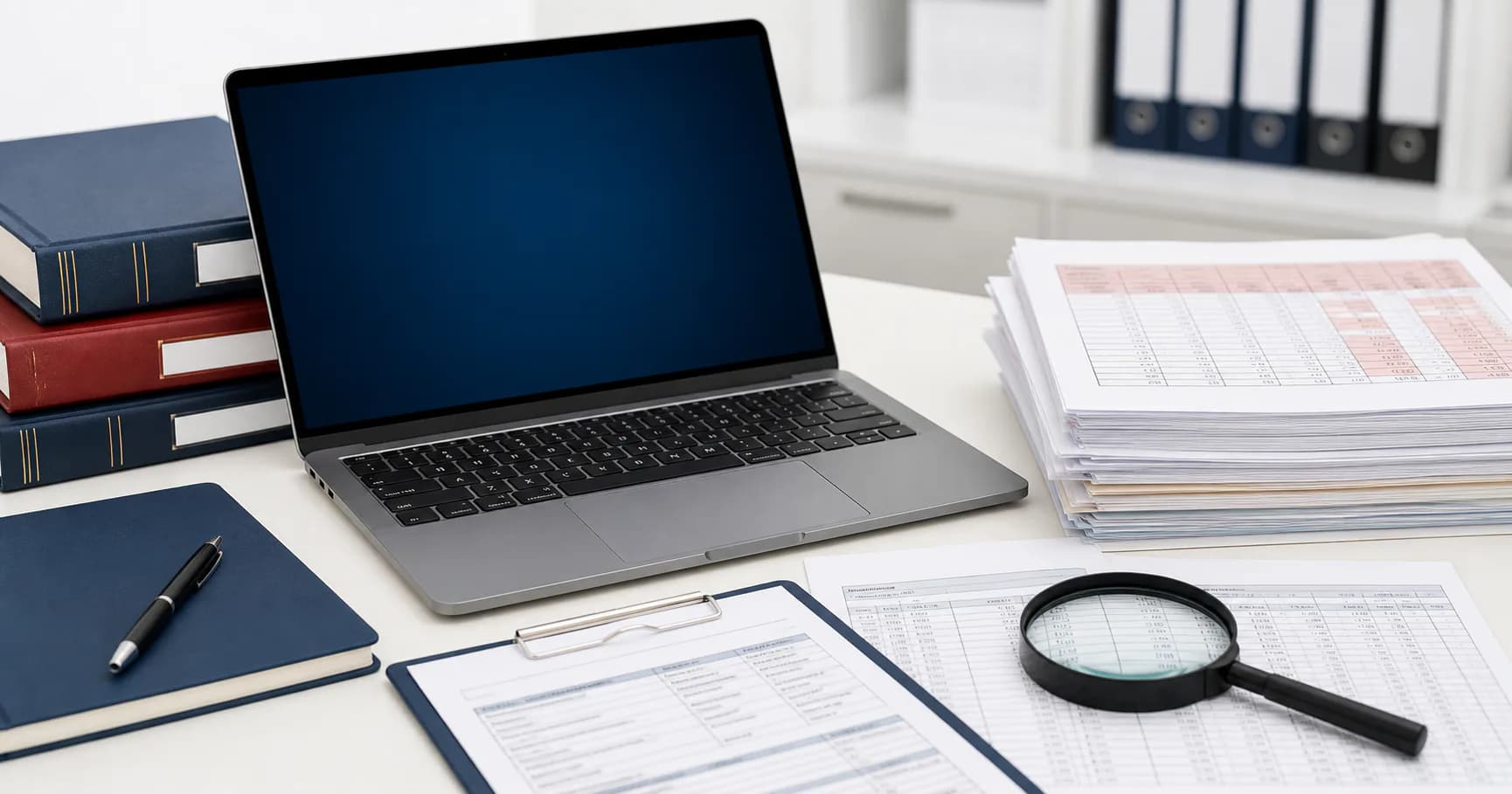 Laptop and customs tariff documents used for HTS classification